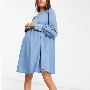 ASOS Maternity Denim Smock Dress